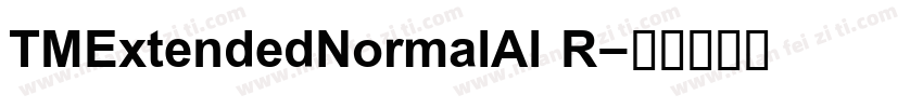 TMExtendedNormalAl R字体转换
